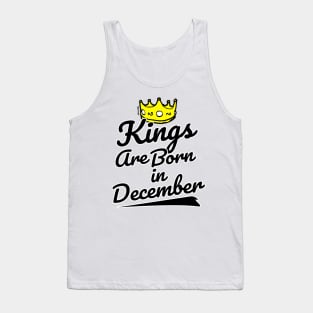 Kings are Born In December Tank Top